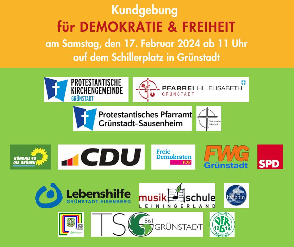 Kundgebung für Demokratie und Freiheit